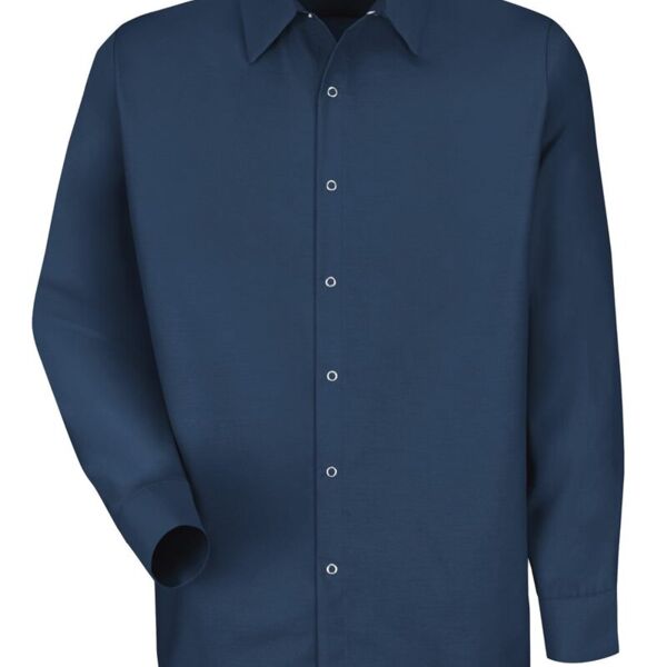 Men's Tall Specialized Pocketless Long Sleeve Work Shirt Thumbnail